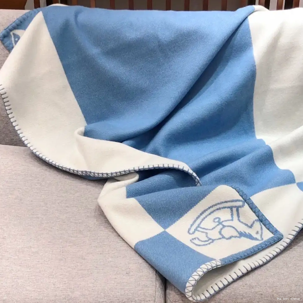 THROW HERMES BABY BLANKET WOOL ADADA AVALON 0702